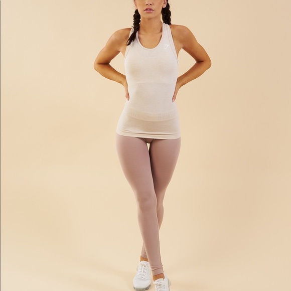Gymshark Vital Seamless Vest - Sand - Picture 1 of 6
